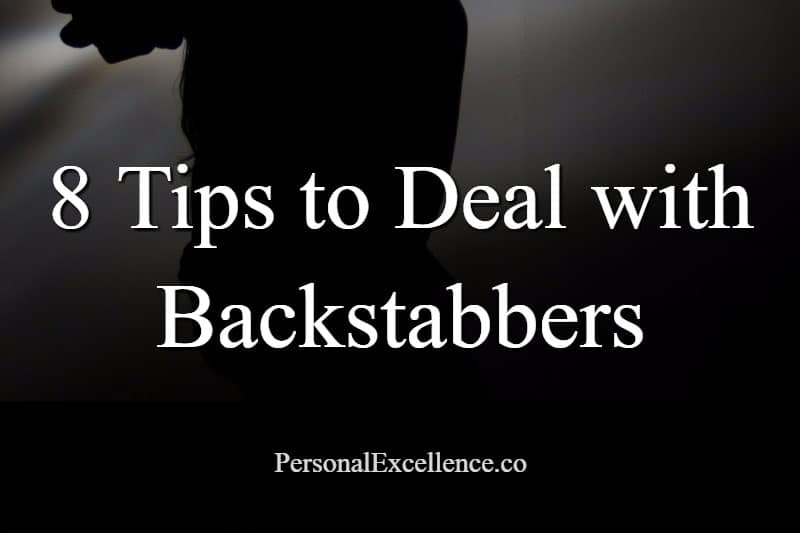 8 TIPS TO DEAL WITH BACKSTABBERS